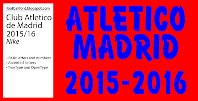 Przykładowa czcionka Atletico Madrid 2015-2016 #1